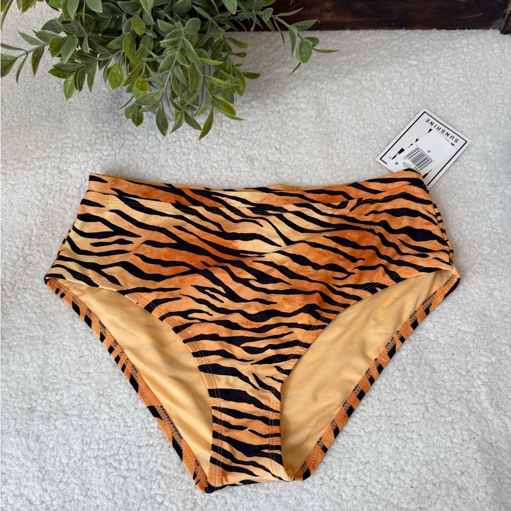 California Sunshine animal print swim bottoms
